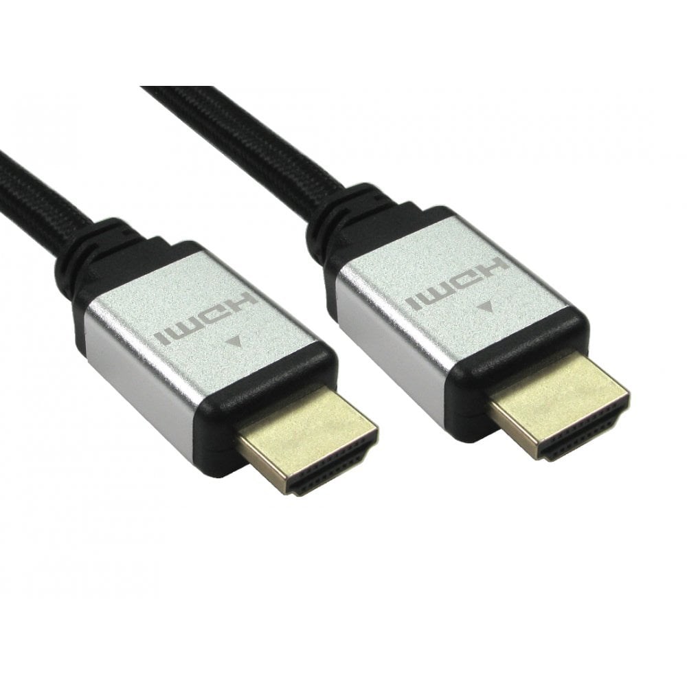 Photos - Cable (video, audio, USB) Cables Direct 1m HDMI v2.1 Certified Video Cable, Silver Connector CDLHDUT 
