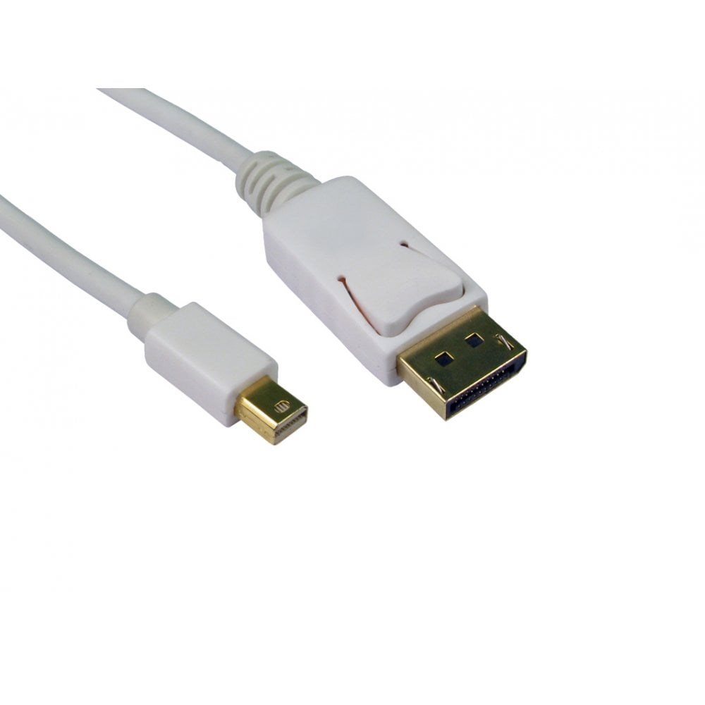 Photos - Cable (video, audio, USB) Cables Direct 1m Mini DisplayPort to DisplayPort Cable in White CDLMDP-100 
