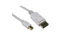 Cables Direct 1m Mini DisplayPort to DisplayPort Cable in White
