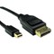 Cables Direct 1m Mini DisplayPort to DisplayPort v1.4 Cable