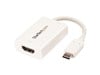 StarTech.com USB-C to HDMI Video Adaptor with USB Power Delivery - 4K 60Hz (White)