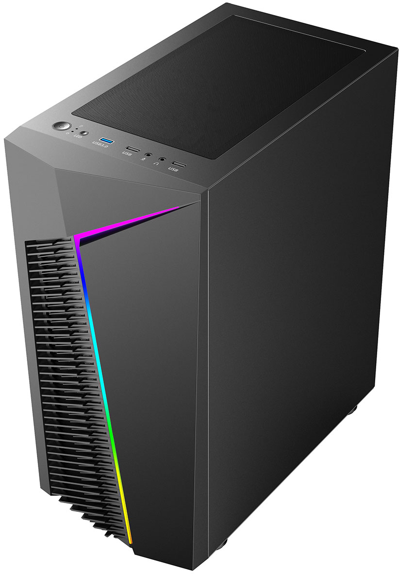 CiT Alpha Mid Tower Gaming Case - Black - CIT-ALPHA-BLK | CCL