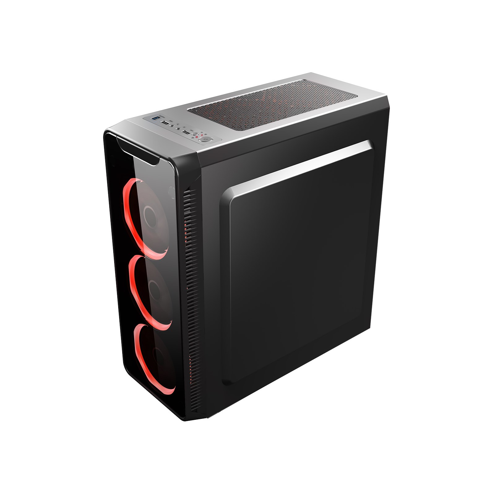CiT Blaze Mid Tower Gaming Case Black CITBLAZERED CGrade CCL