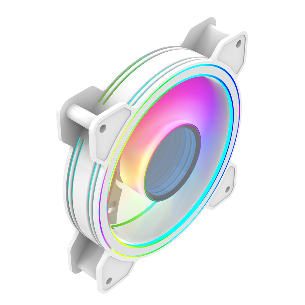 CiT Celsius 120mm ARGB PWM Chassis Fan in White