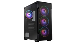 CiT Crossfire Mesh Mid Tower Gaming Case - Black 