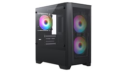 CiT Level 2 Mesh Mid Tower Gaming Case - Black 