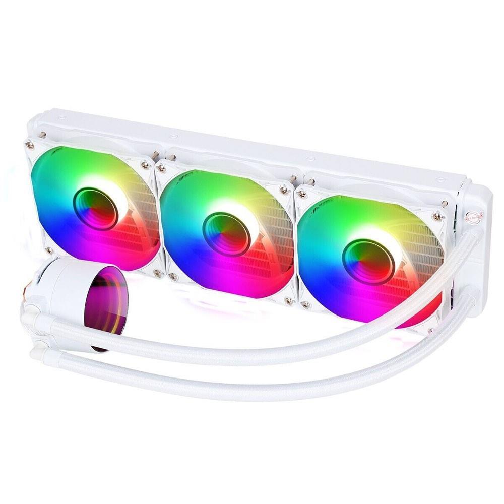 CiT Pro Glacier 360mm All in One Liquid CPU Cooler in White