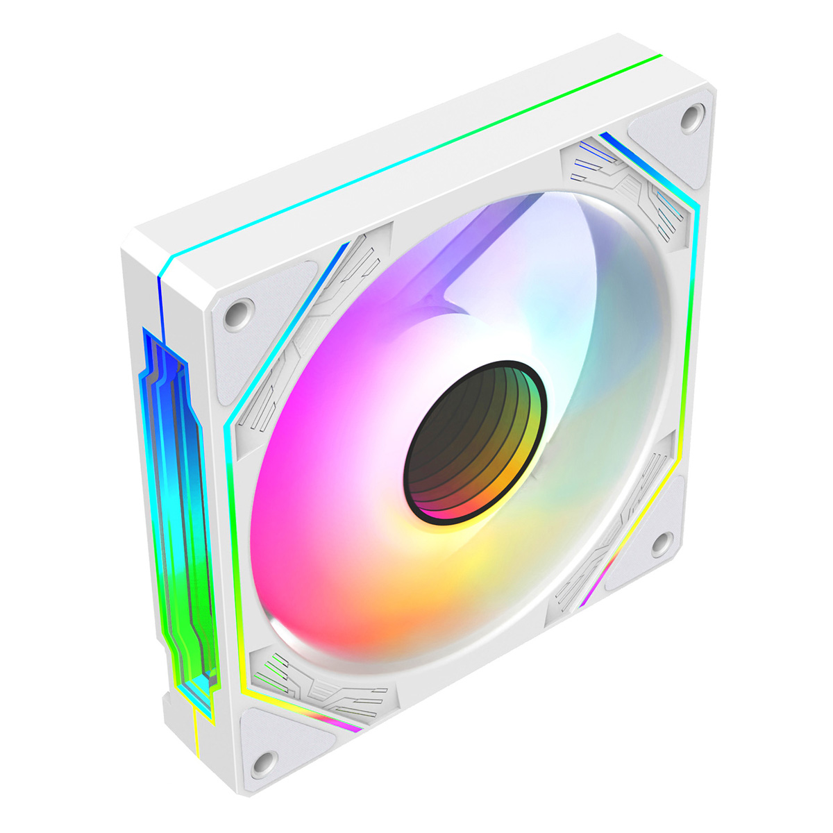 CiT Pro Storm Infinity 120mm ARGB PWM Case Fan in White