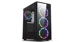CiT Raider Mid Tower Gaming Case - Black 