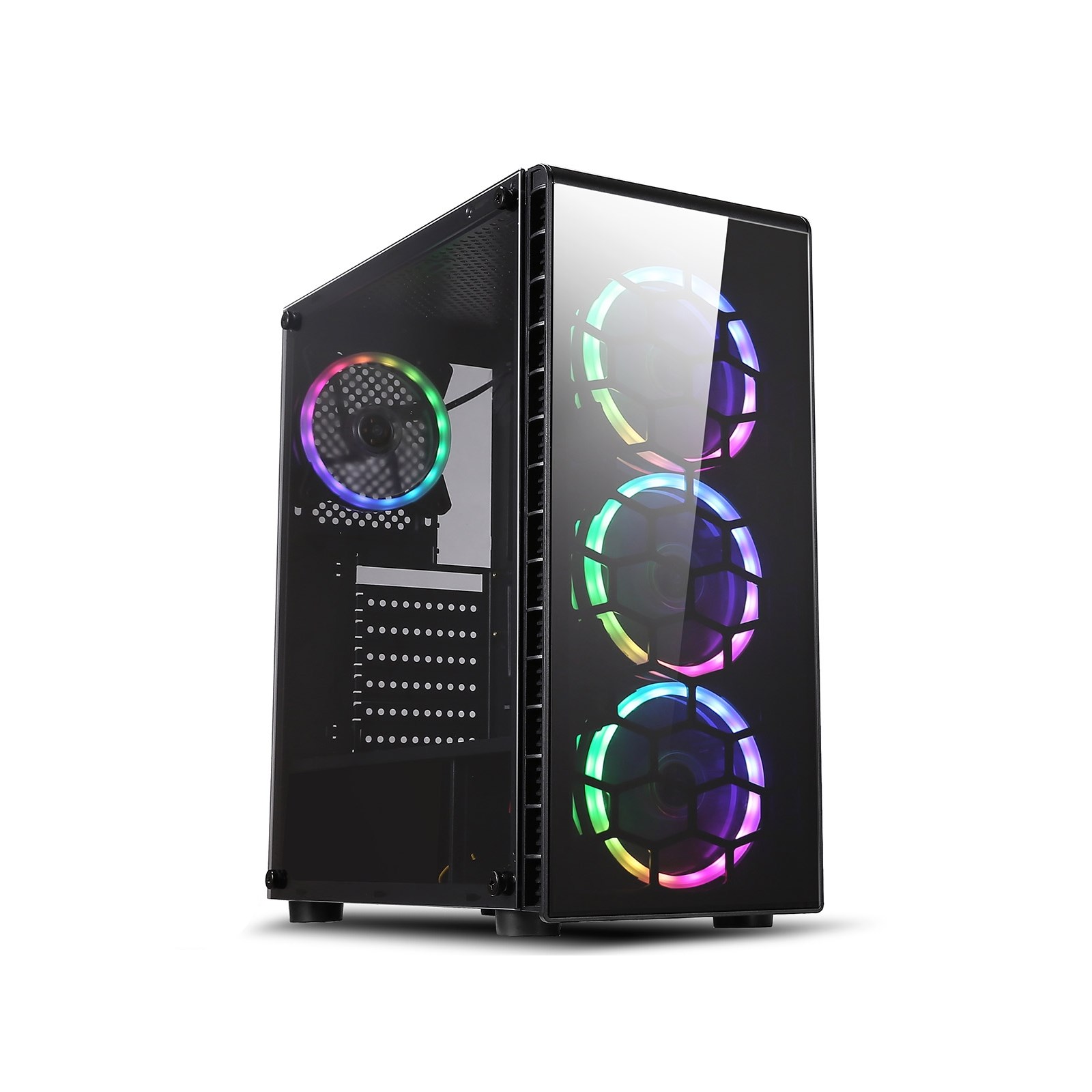 CiT Raider Mid Tower Gaming Case Black CITRAIDER RGB CCL