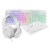 CiT Raptor White 4-in-1 Keyboard, Mouse, Headset and Mouse Pad Combo Kit