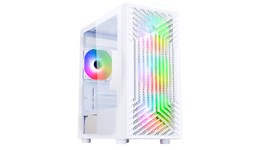 CiT Terra Mid Tower Gaming PC Case - White 