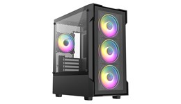 CiT Tornado Mid Tower Gaming Case - Black 