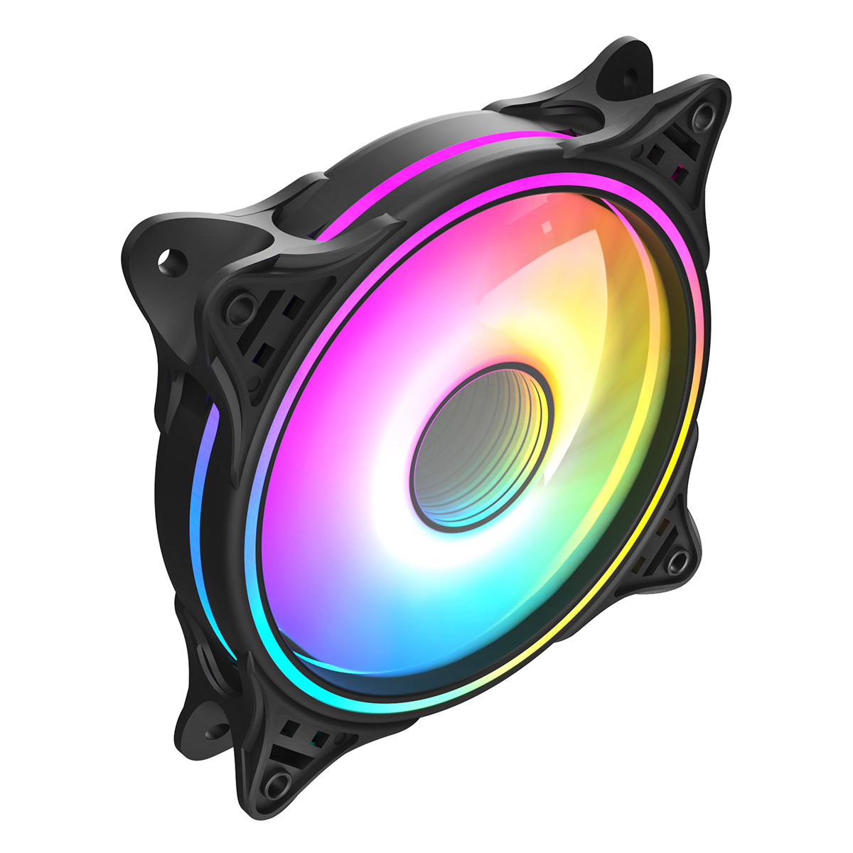 CiT Tornado Infinity 120mm ARGB PWM Case Fan in Black