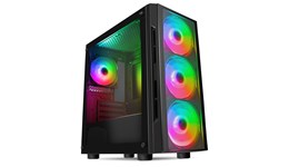 CiT Flash Mid Tower Gaming Case - Black 