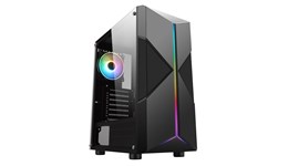 CiT Pyro Mid Tower Gaming Case - Black 