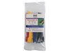Evo Labs 20 pack of 125 x 12mm Multicolour Retail Package Packaged Hook and Loop Cable Ties