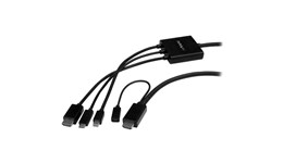 StarTech.com USB-C, HDMI or Mini DisplayPort to HDMI Converter Cable - 2 m (6 ft.)