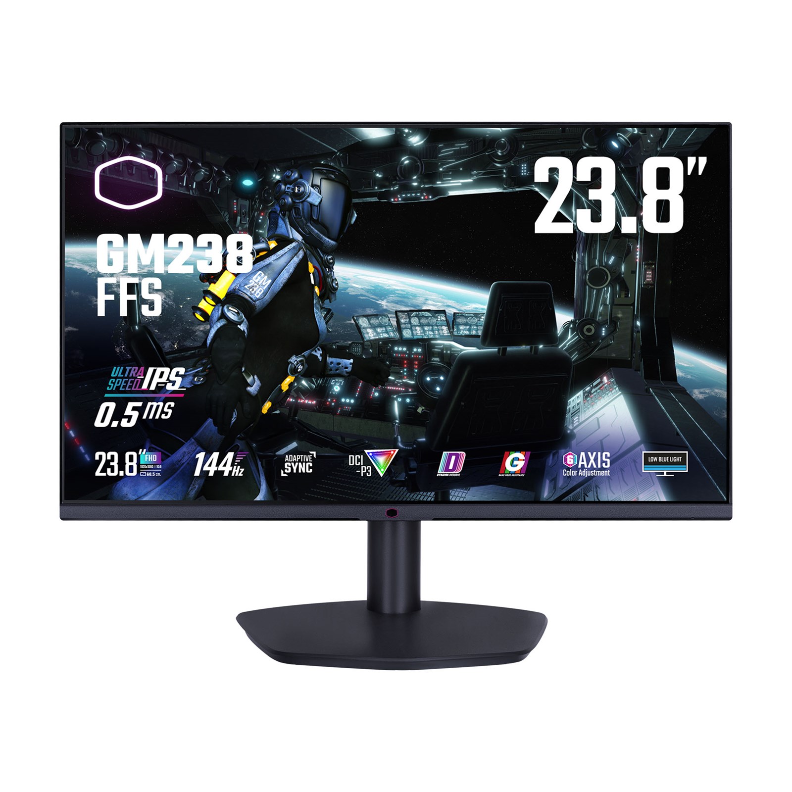 Cooler Master GM238-FFS 24 inch IPS Gaming Monitor - Full HD 1080p, 0.5ms, HDMI