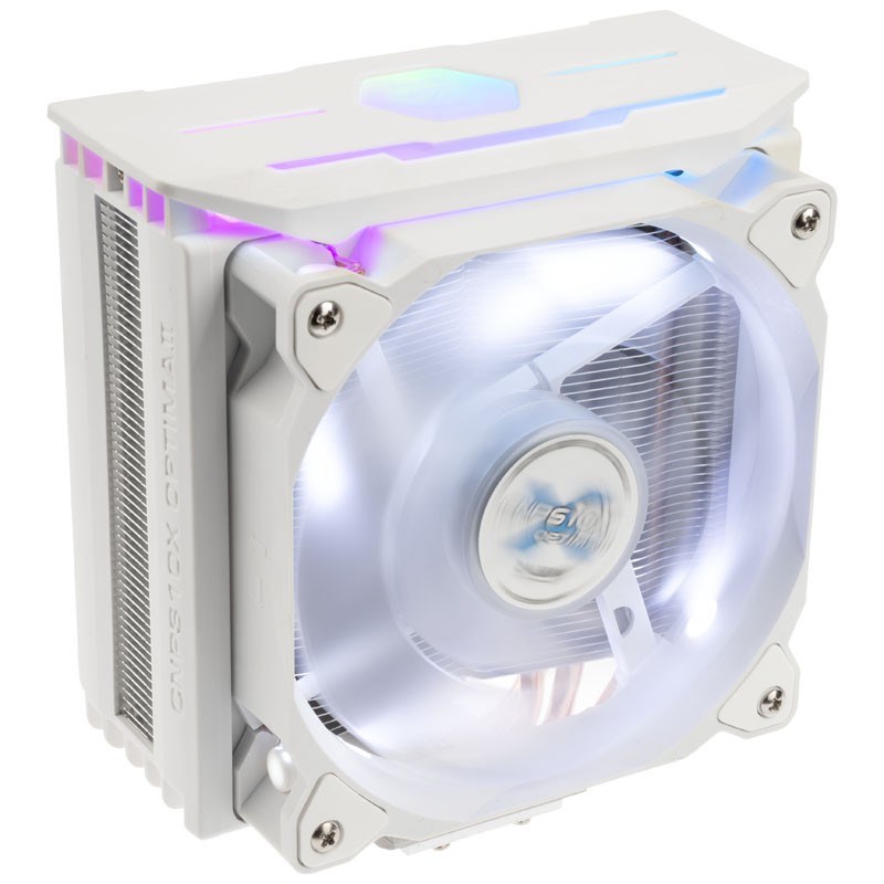 Zalman CNPS10X Optima II Tower CPU Cooler in White with White LED Fan ...