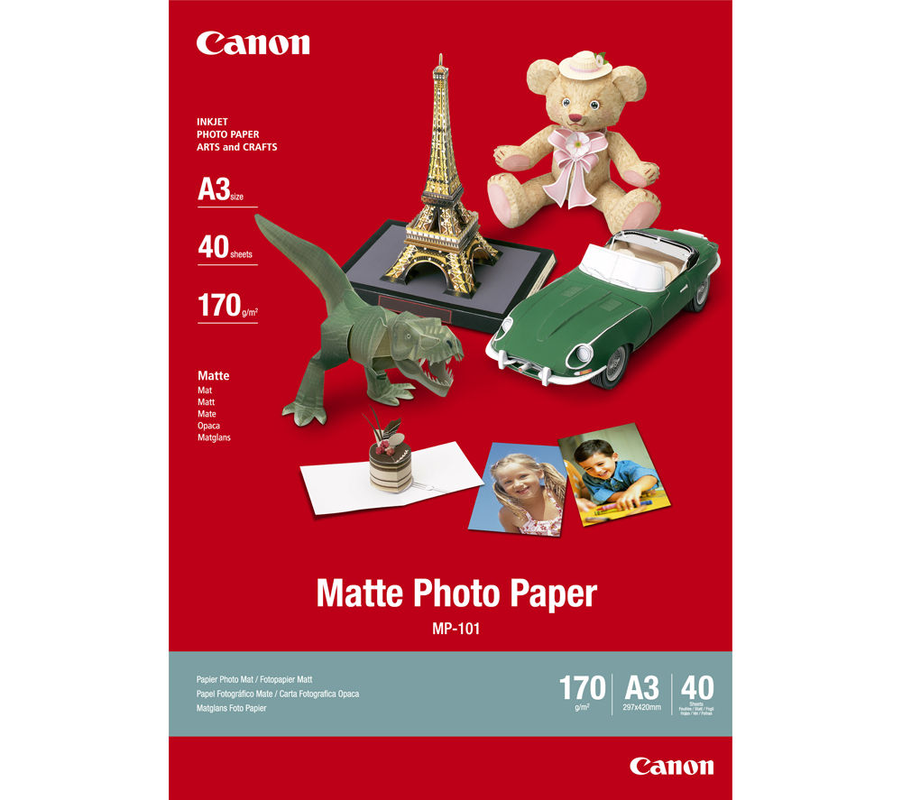 Image of Canon MP-101 (A3) Matte Photo Paper (40 Sheets)
