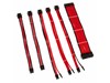Kolink Core Adept Braided Cable Extension Kit in Racing Red