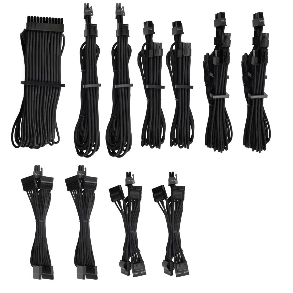 Photos - Cable (video, audio, USB) Corsair Premium Individually Sleeved PSU Cable Pro Kit, Type 4 Gen 4 CP-89 