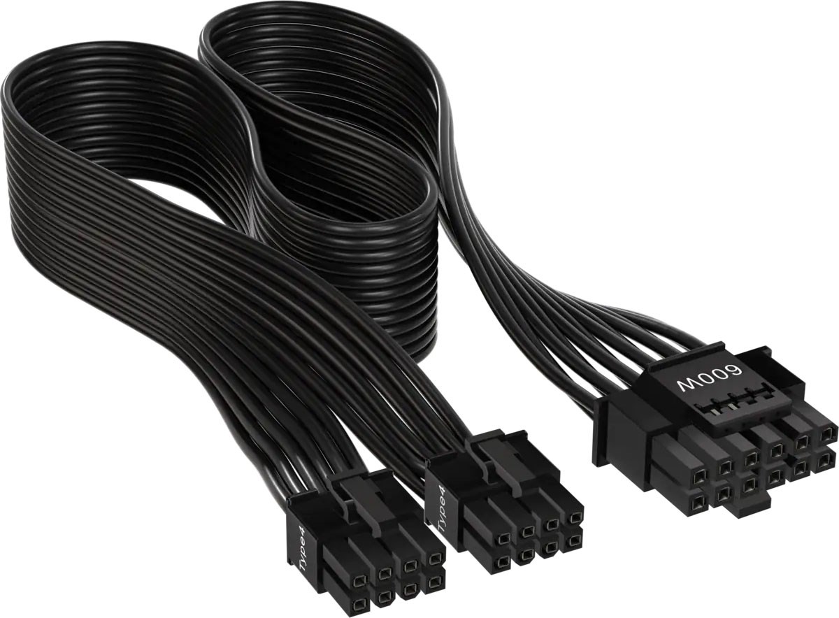 Photos - Cable (video, audio, USB) Corsair 600W PCIe 5.0 12VHPWR Type-4 PSU Power Cable CP-8920284 
