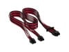 Corsair Premium Individually Sleeved PCIe Gen 5 12VHPWR 600W Type 5 Gen 5 Cable in Black and Red