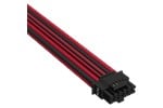 Corsair Premium Individually Sleeved PCIe Gen 5 12VHPWR 600W Type 5 Gen 5 Cable in Black and Red