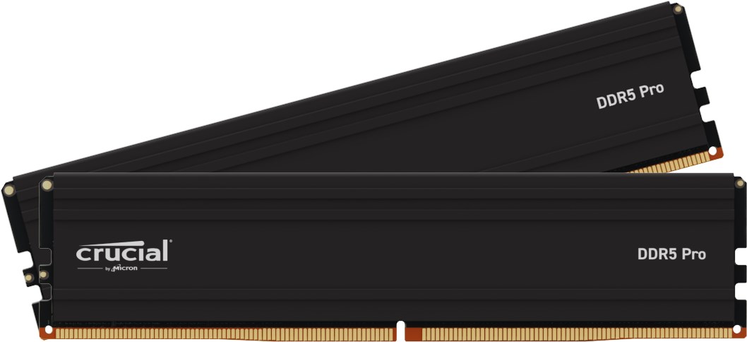 メモリー Crucial DDR5 Pro 16GB 6000MT/s Crucial Pro DDR5-6000 16GB UDIMM: OC Gaming Memory Black