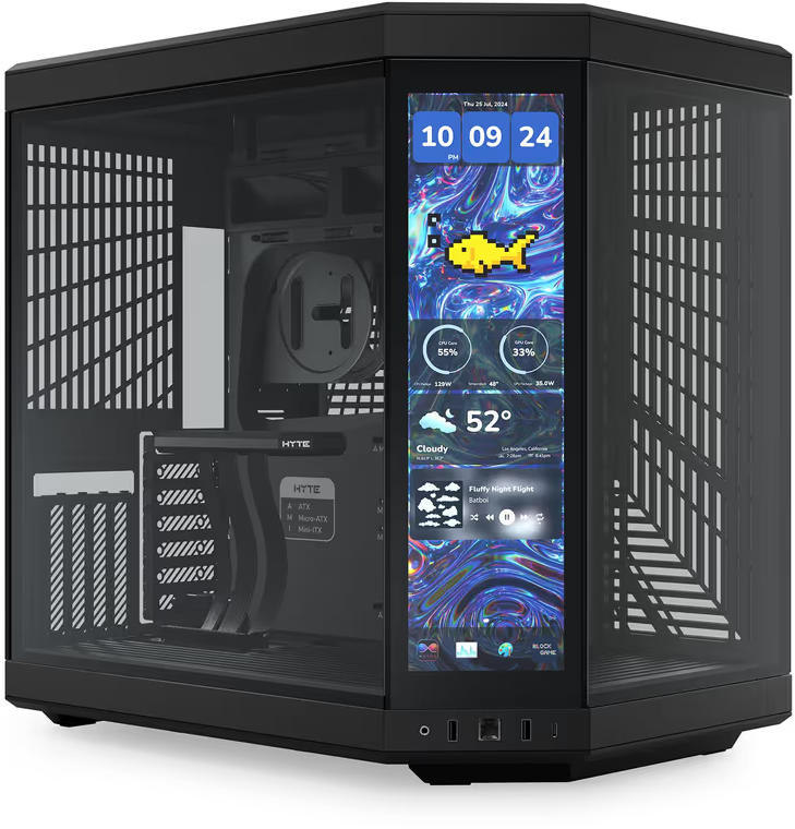 Photos - Computer Case HYTE Y70 Touch Infinite Mid Tower Gaming Case - Black CS--Y70TTI-BB 
