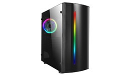 CiT Beam Mid Tower Gaming Case - Black 