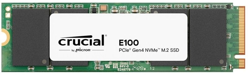 480GB Crucial E100 M.2-2280 PCIe 4.0 x4 NVMe SSD