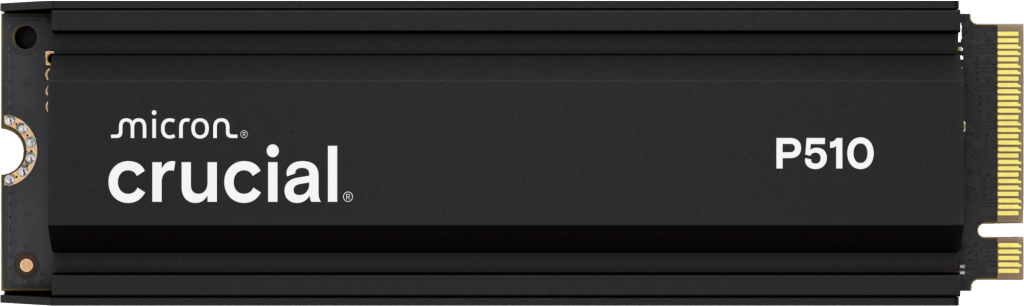 2TB Crucial P510 Heatsink M.2 2280 PCI Express 5.0 x4 NVMe Solid State Drive