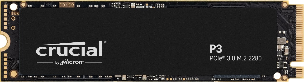Crucial P3 500GB M.2-2280 PCIe 3.0 x4 NVMe SSD