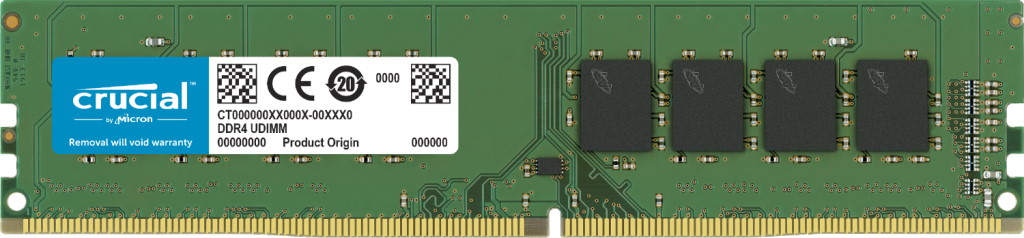 Crucial 16GB (1 x 16GB) DDR4 Desktop Memory UDIMM, 3200MHz, PC4