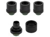 Corsair Hydro X Series XF Compression 10/13mm ID/OD Fittings, Four Pack in Black