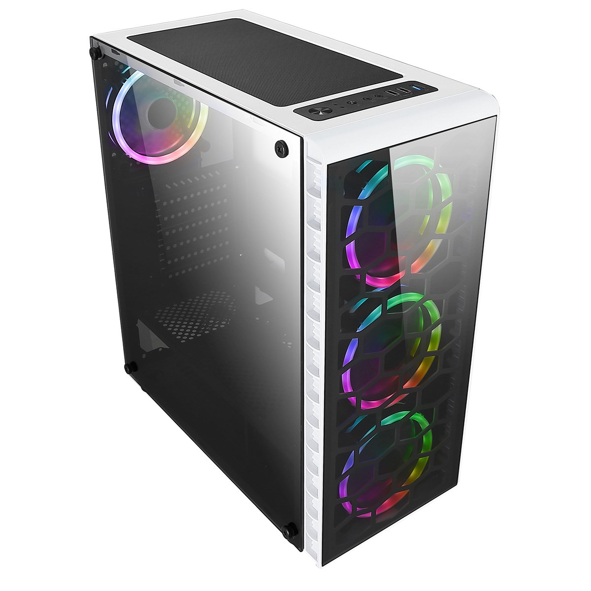 CiT Raider Mid Tower Gaming Case CiTRAIDER WHT RGB CCL Computers