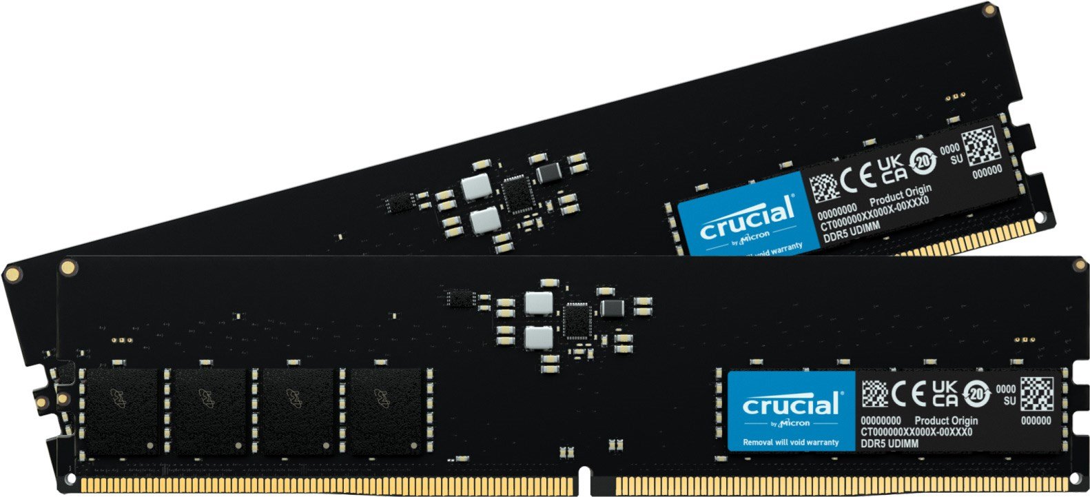 Crucial 64GB Kit (2 x 32GB) DDR5-4800 UDIMM CT2K32G48C40U5