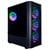 1st Player DK D4 Mid Tower ATX Case in Black with Tempered Glass 4x RGB Fans