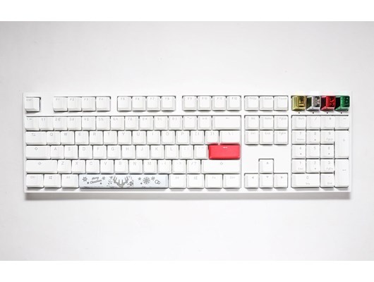 Ducky One 2 Rgb White Christmas Edition Usb Mechanical Keyboard In White With Ebay