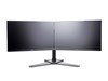 iiyama Comfortable Dual Desktop Stand (Black) for Dual Monitors
