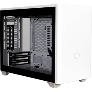 Cooler Master MasterBox NR200P SFF Case, White, supports Mini-ITX, Tempered Glass Side Window
