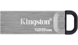 Kingston DataTraveler Kyson 128GB USB 3.0 Flash Stick Pen Memory Drive - Silver 