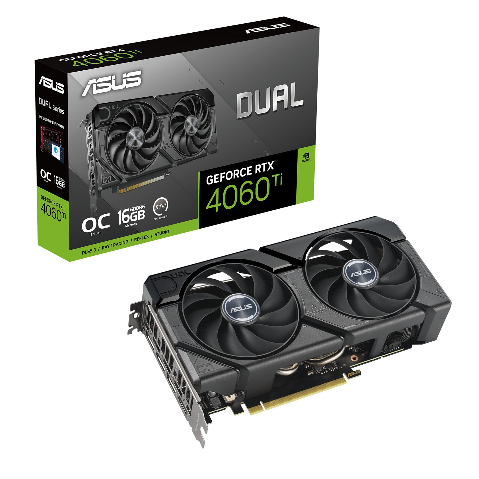 ASUS GeForce RTX 4060 Ti Dual Evo 16GB OC GPU - 90YV0JH8-M0NA00 | CCL ASUS GeForce RTX 4060 Ti Dual Evo 16GB OC GPU - 90YV0JH8-M0NA00 | CCL