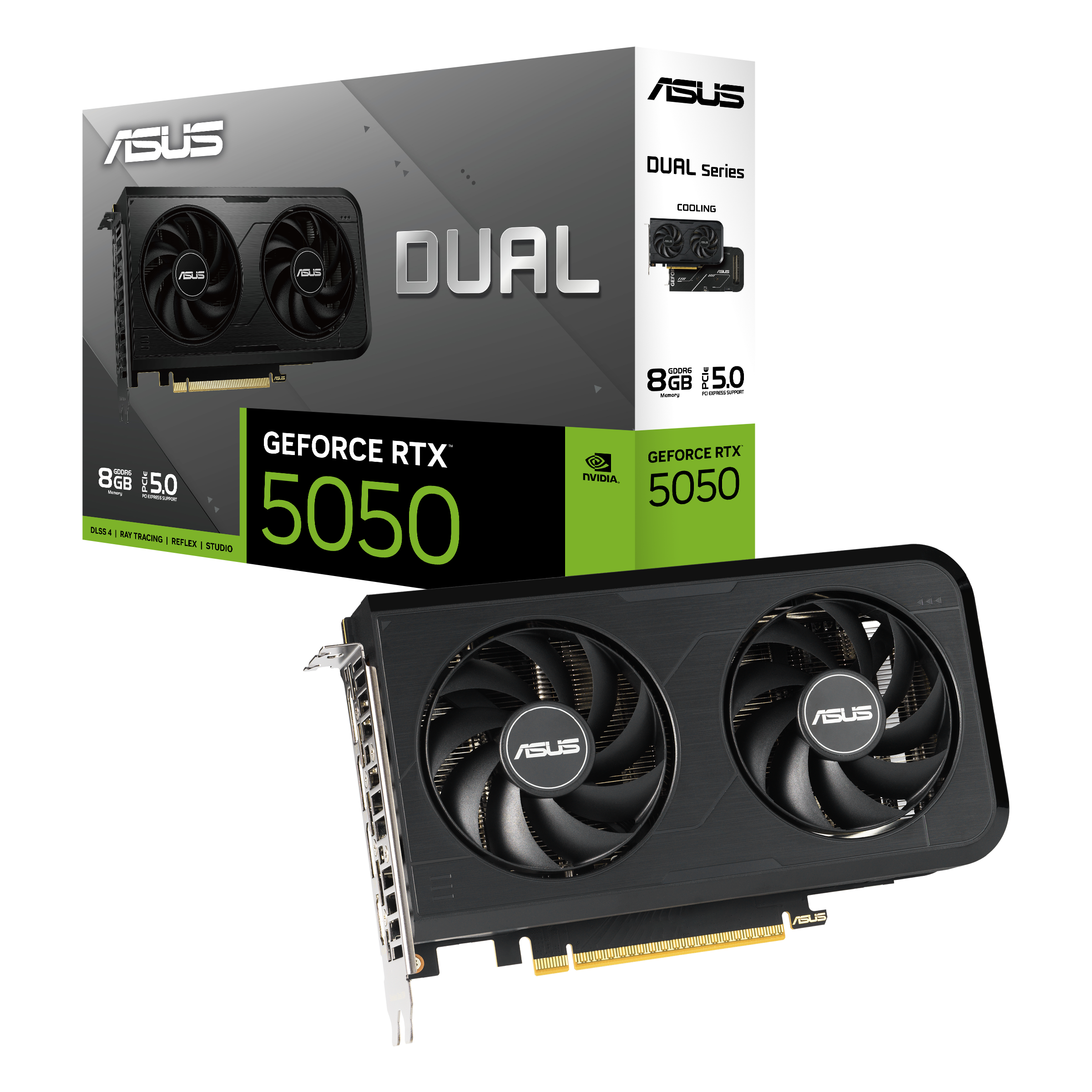 ASUS GeForce RTX 5050 Dual OC 8GB GDDR6 Graphics Card