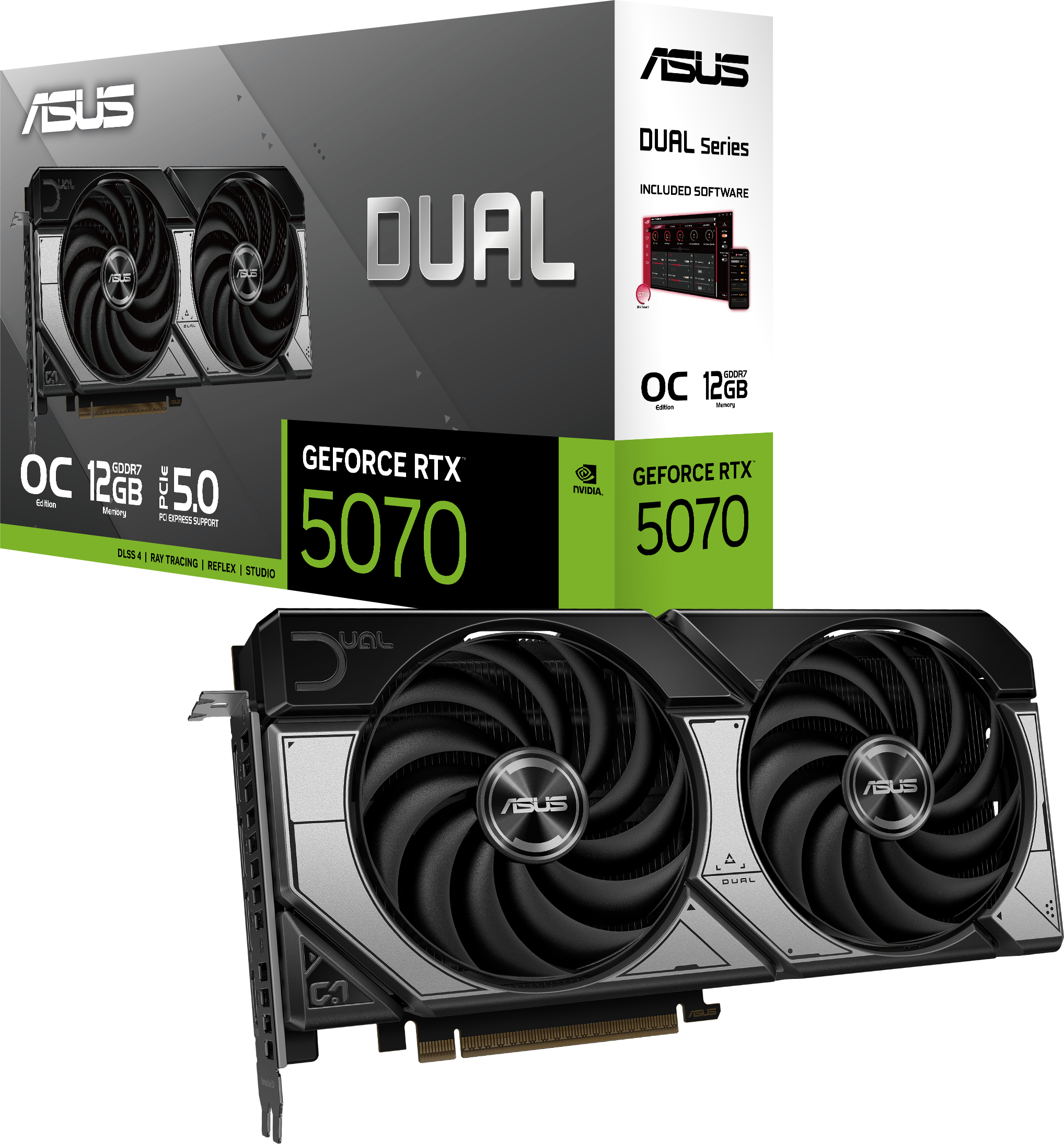 ASUS GeForce RTX 5070 Dual OC 12GB GDDR7 Graphics Card