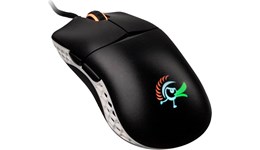 Ducky Feather Black & White Gaming Mouse with Omron Switches