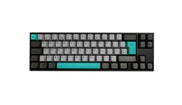 Ducky MIYA Pro Moonlight 65% USB Mechanical Keyboard in Black with White LED Backlit Keys, Cherry MX Brown Switches